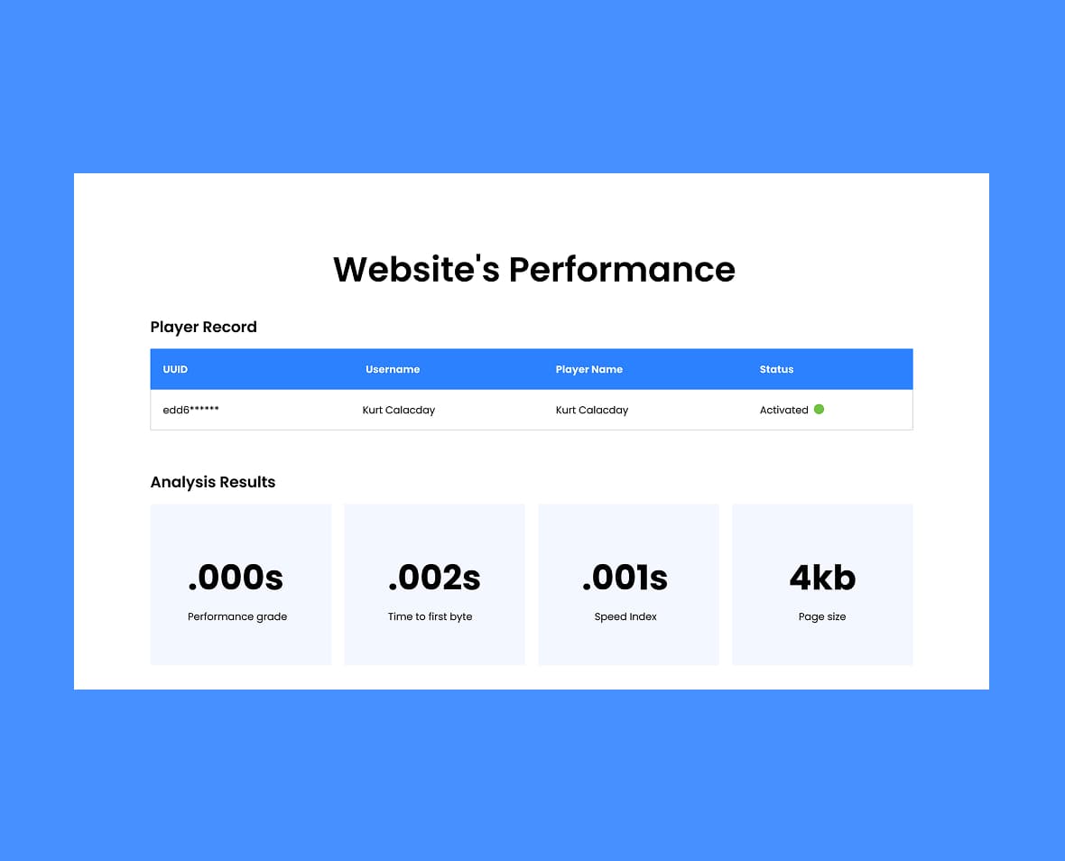 Website Performance Project